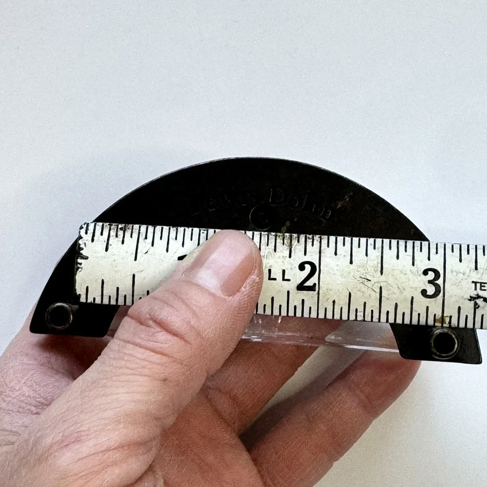 Oil Rubbed Bronze with Clear Glass Cabinet Cup Pull Lewis Dolin 3